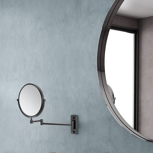 KIAMAMI VALENTINA - Miroir Grossissant Mural 3X Noir Mat | Gaia - large