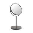 KIAMAMI VALENTINA - Miroir Grossissant Double Face 5X À Poser Finition Gun Metal | Anna - vignette
