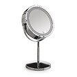 KIAMAMI VALENTINA - Miroir Grossissant Double Face 5X Avec Éclairage Led Chromé | Gemma - vignette