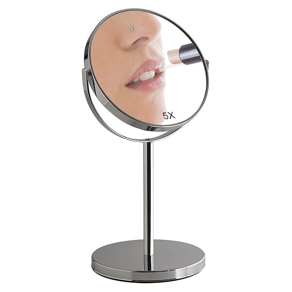 KIAMAMI VALENTINA - Miroir Grossissant Double Face 5X Sur Pied Finition Chromée | Anna - large