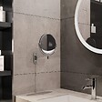 KIAMAMI VALENTINA - Miroir Grossissant Mural Bras Simple 3X Finition Chrome | Mia - vignette