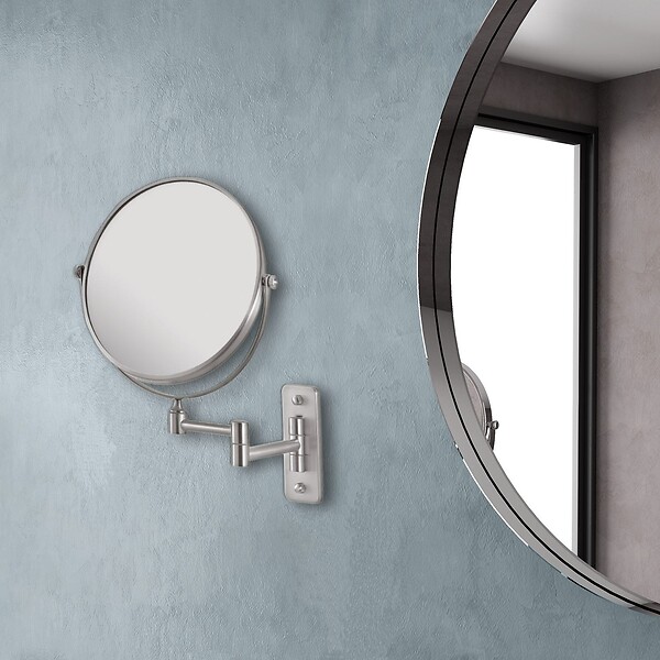 KIAMAMI VALENTINA - Miroir Grossissant Mural 3X Finition Brossée | Gaia - large