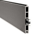 EASY CLOTURE - Kit clôture composite et aluminium sur platine L12.6m x H1m gris quartz - vignette