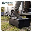 VOUNOT - Marchepied pliant antiderapant 39.5x24x13 cm plastique noir - vignette