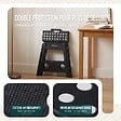 VOUNOT - Tabouret pliant antiderapant 39x32x40 cm plastique noir - vignette