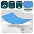 VOUNOT - Marche pied antiderapant salle de bain empilable 50x40x10cm PP EVA bleu - vignette