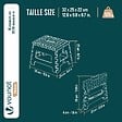 VOUNOT - Tabouret pliant antiderapant 32x25x22 cm plastique gris - vignette