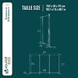 VOUNOT - Paravent interieur separateur 3 panneaux autoportant pliable 262 x 30 x 173 cm Anthracite - vignette
