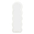 ID MARKET - Miroir vague en tissu bouclette crème 150 x 50 cm - vignette