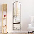ID MARKET - Miroir sur pied contour noir 160 x 40 cm - vignette