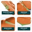 VOUNOT - Lot de 14 pcs Bordure de jardin imitation pierre facile a installer 2.14m terracotta - vignette