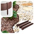 VOUNOT - Bordure de jardin PE haute flexible 10M avec piquets marron - vignette