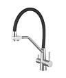 APIC - Robinet mitigeur 3 voies inox avec douchette 360° Urbino - Eau filtrée - vignette
