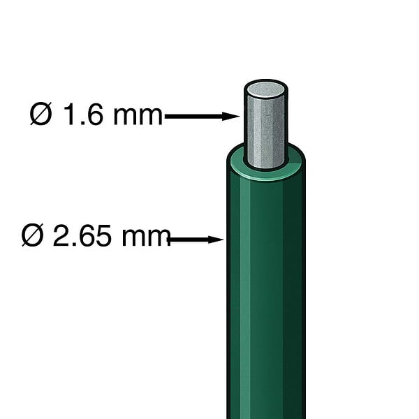 WERKAPRO - Grillage maille losange vert 25m Werka Pro 1 m - large