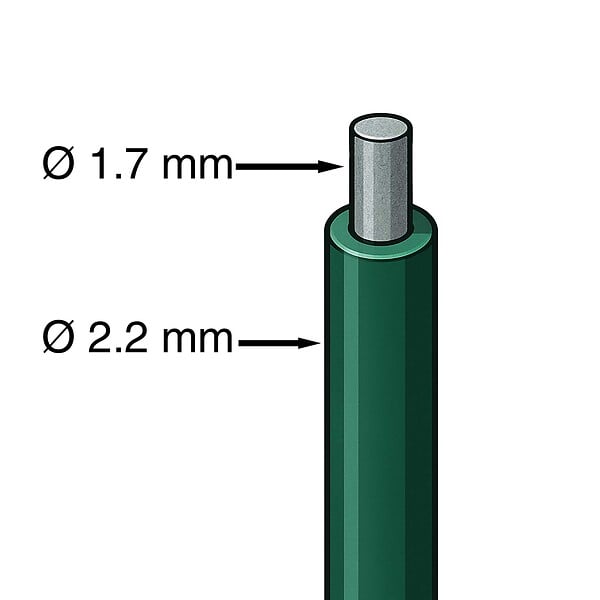 WERKAPRO - Grillage soudé vert  en rouleau de 10m 1,8 x 10m - large