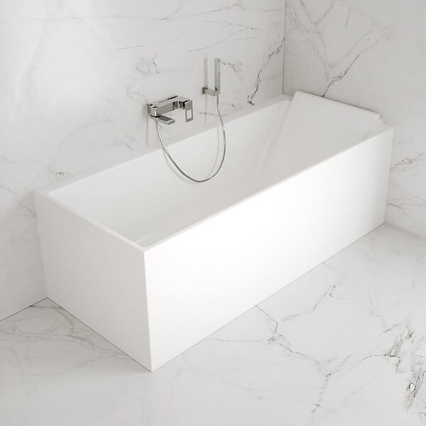 SPALINA - Baignoire Ilot Quantum 170 droite blanche 170 x75 x58 cm, by SPALINA - large