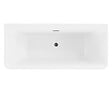 OTITEC - Baignoire ilot avec vidage - 170 x 75 cm - Blanc brillant avec bonde noire - MIRABELLE - vignette
