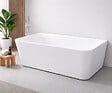 OTITEC - Baignoire ilot avec vidage - 150 x 75 cm - Blanc brillant avec bonde blanche - MIRABELLE - vignette
