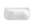OTITEC - Baignoire ilot avec vidage - 170 x 75 cm - Blanc brillant avec bonde blanche - OLIVIA - vignette