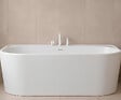 OTITEC - Baignoire ilot avec vidage - 170 x 75 cm - Blanc brillant avec bonde blanche - OLIVIA - vignette