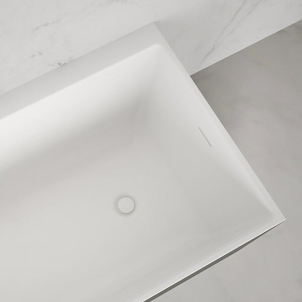 SPALINA - Baignoire Ilot Quantum 170 gauche noire 170 x75 x58 cm, by SPALINA - large