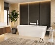 OTITEC - Baignoire ilot avec vidage - 170 x 75 cm - Blanc brillant avec bonde blanche - MIRABELLE - vignette