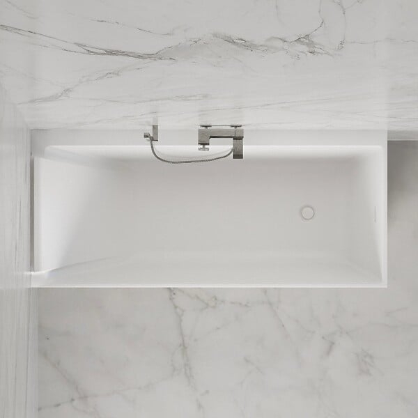 SPALINA - Baignoire Ilot Quantum 170 gauche blanche 170 x75 x58 cm, by SPALINA - large