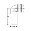 GROHE - pipe d'évacuation pvc pour bâti support wc - 42216000 - vignette