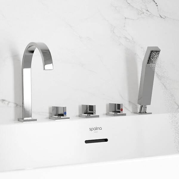 SPALINA - Robinetterie Mitigeur baignoire sur gorge - Infinite chrome, by SPALINA xxcm, by SPALINA - large