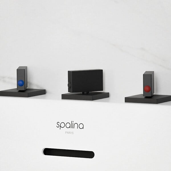 SPALINA - Robinetterie Mitigeur baignoire sur gorge - Infinite noire mate, by SPALINA xxcm, by SPALINA - large