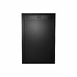 AURLANE - Receveur en Acrylique Noir 80x120x4 cm - Grille Linéaire Noire - WHITENESS II - vignette