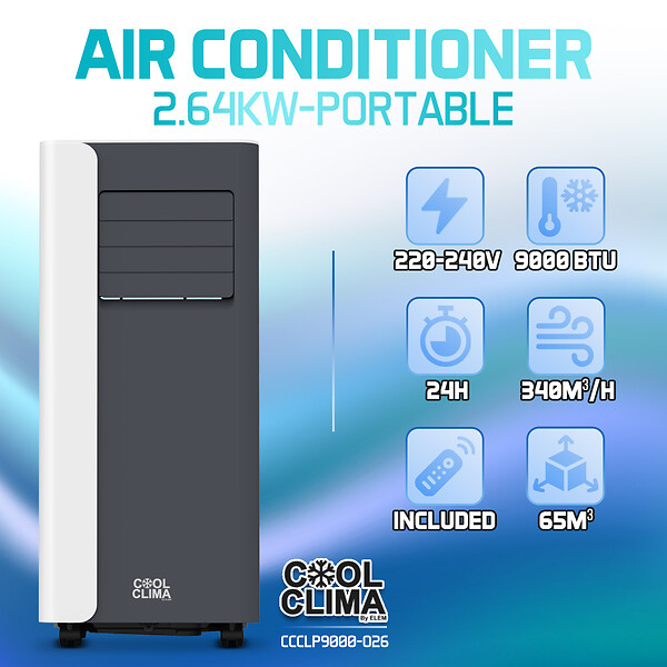 COOL CLIMA - CLIM MOBILE 9000BTU - COOL CLIMA - CCCLP9000-O26 - large