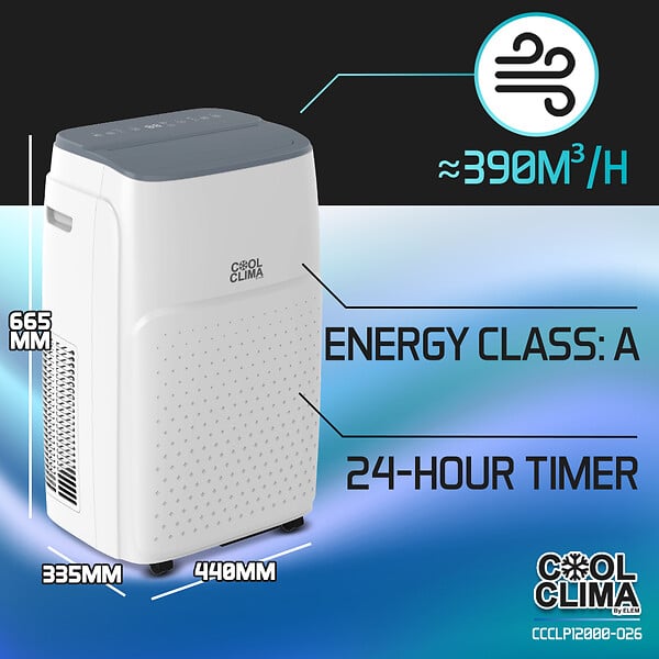 COOL CLIMA - CLIM MOBILE 12000BTU - COOL CLIMA - CCCLP12000-O26 - large