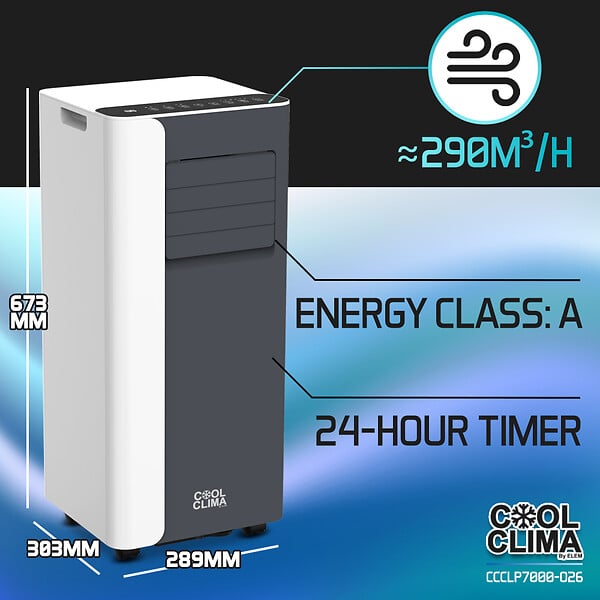 COOL CLIMA - CLIM MOBILE 7000BTU - COOL CLIMA - CCCLP7000-O26 - large