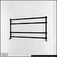 OTITEC - Sèche-serviettes électrique - Avec thermostat connecté - WAME - 120 x 53 cm - Noir - 400W - vignette