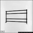 OTITEC - Sèche-serviettes électrique - Avec thermostat connecté - WAME - 100 x 53 cm - Noir - 400W - vignette