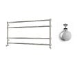 OTITEC - Sèche-serviettes électrique - Avec thermostat connecté - WAME - 100 x 53 cm - Inox Brossé - 600W - vignette