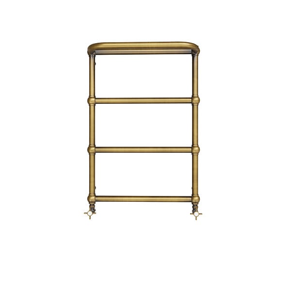 OTITEC - Sèche-serviettes électrique - Avec thermostat connecté - NEBULA - 120 x 53 cm - Laiton Brossé - 500W - large