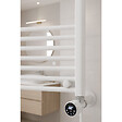 OTITEC - Sèche-serviettes électrique – 120 x 50 cm – Blanc – 300W - Avec thermostat connecté - ELEGANT - vignette