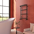 OTITEC - Sèche-serviettes électrique - Avec thermostat connecté - NEBULA - 120 x 53 cm - Noir - 800W - vignette