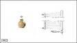 OTITEC - Sèche-serviettes électrique – 124 x 50 cm – Doré – 400W - Avec thermostat connecté - CHARLI - vignette