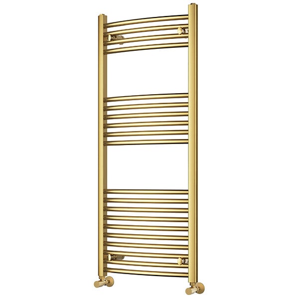 OTITEC - Sèche-serviettes électrique – 100 x 50 cm – Doré - 600W - Avec thermostat connecté - ELEGANT - large