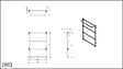 OTITEC - Sèche-serviettes électrique - Avec thermostat connecté - NEBULA - 74 x 53 cm - Chrome - 500W - vignette