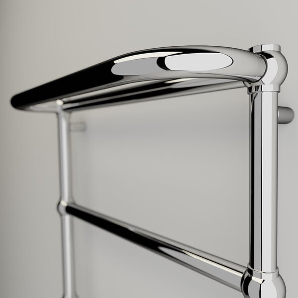 OTITEC - Sèche-serviettes électrique - Avec thermostat connecté - NEBULA - 120 x 53 cm - Chrome - 700W - large