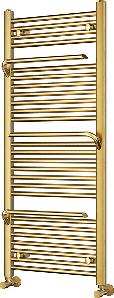 OTITEC - Sèche-serviettes électrique – 120 x 50 cm – Doré – 600W - Avec thermostat connecté - SUDO - large