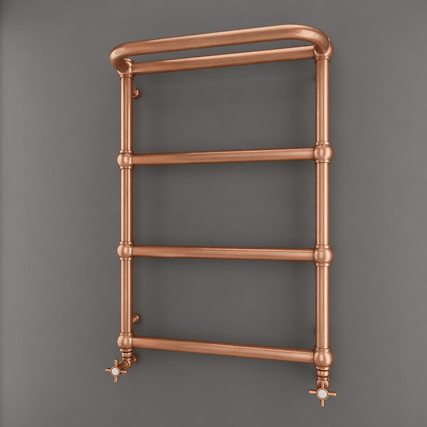 OTITEC - Sèche-serviettes électrique - Avec thermostat connecté - NEBULA - 74 x 53 cm - Cuivre Brossé - 500W - large