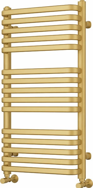 OTITEC - Sèche-serviettes électrique – 124 x 50 cm – Doré – 800W - Avec thermostat connecté - CHARLI - large