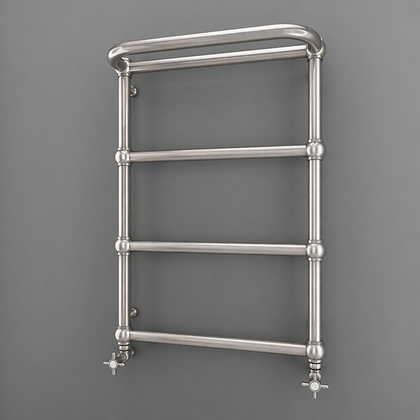 OTITEC - Sèche-serviettes électrique - Avec thermostat connecté - NEBULA - 74 x 53 cm - Inox Brossé - 500W - large