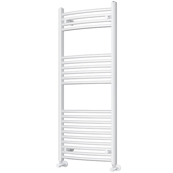 OTITEC - Sèche-serviettes électrique – 120 x 50 cm – Blanc – 700W - Avec thermostat connecté - ELEGANT - large