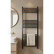 OTITEC - Sèche-serviettes électrique – 120 x 50 cm – Noir – 400W - Avec thermostat connecté - ELEGANT - vignette